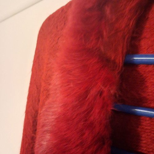 Fur Ensarpa women's S-M red like new