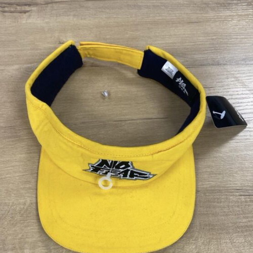 No Fear yellow visor with black logo