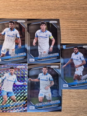 Olympique Marseille Panini Prizm FIFA Soccer Cards 2025-2026, set of 5