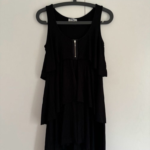 Mini dress with ruffles black JusTop like new
