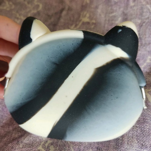 Cat wallet used, rubber plastic