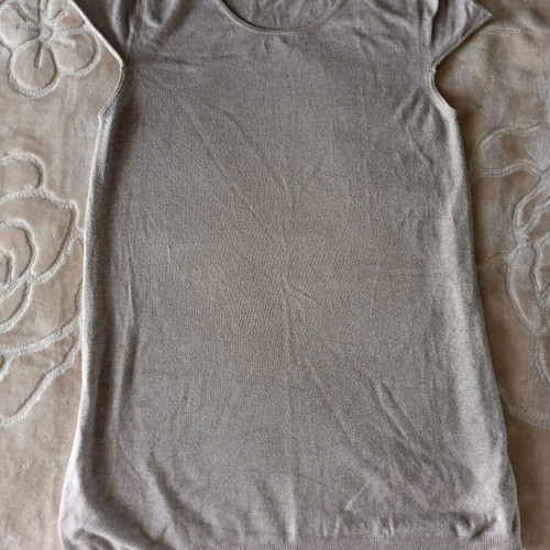 Women's sleeveless blouse used, size M, beige