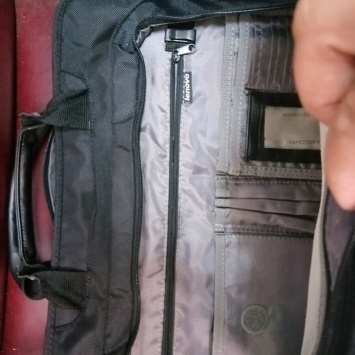 Lenovo laptop bag like new, black, briefcase style