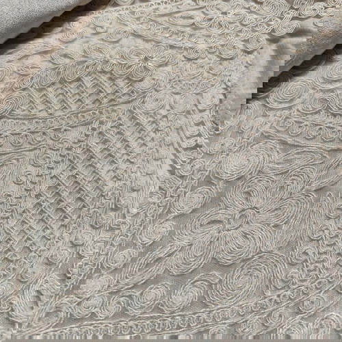 Μεταξωτή στρώση 5 τεμαχίων με χειροποίητη δαντέλα καινούργια