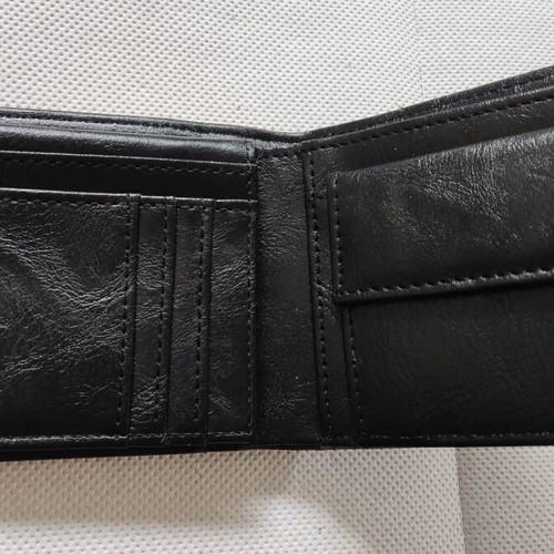 Mcan leather men's wallet new, black and brown