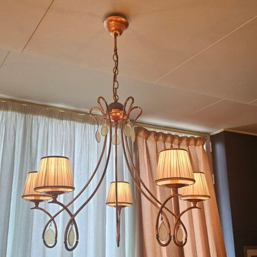 Ceiling lights new, 5-light chandelier and 4-light fixture