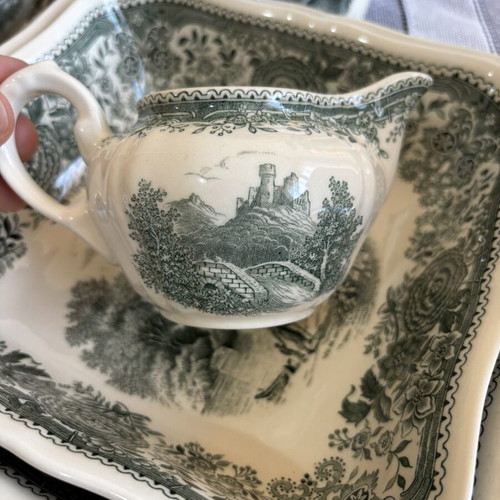Villeroy&Boch Burgenland porcelain dinnerware set, green