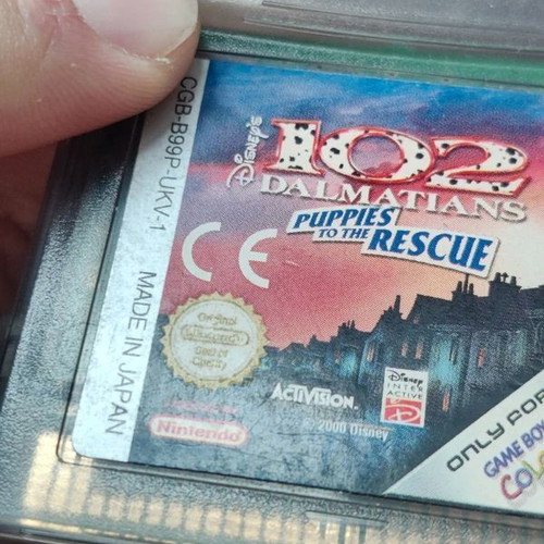 102 Dalmatians Puppies to the Rescue Game Boy Color cartridge like new