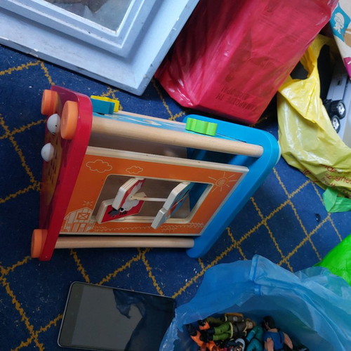 Hape Take Along Activity Box wooden in excellent condition for 10 months