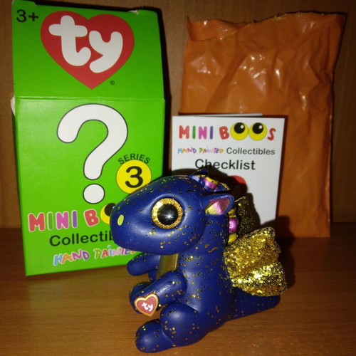 Ty Mini Boos Series 3 Saffire the Dragon φιγούρα Chase σαν καινούργιο