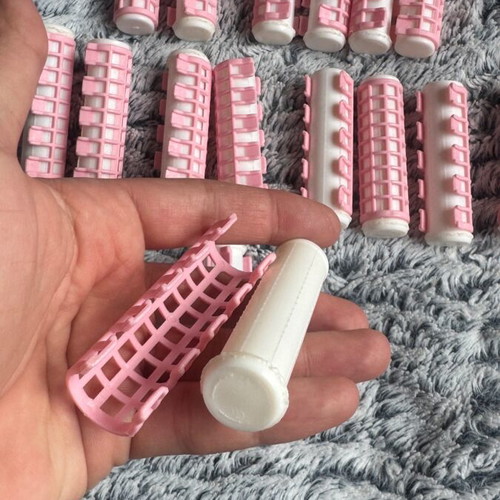 Medium boiled hair rollers like new, pack of 20 pieces