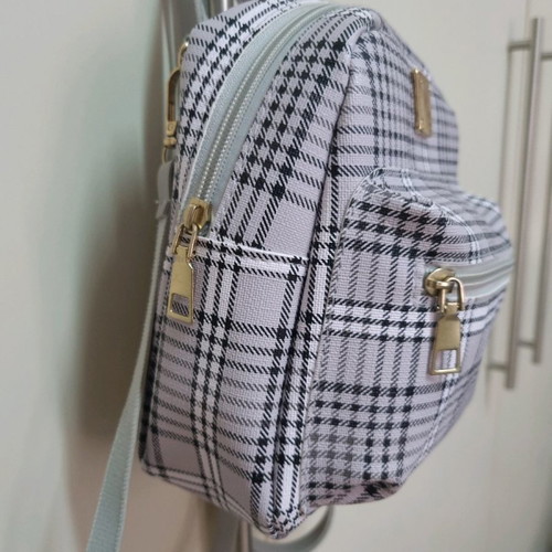 Small women's crossbody bag like new, gray and black