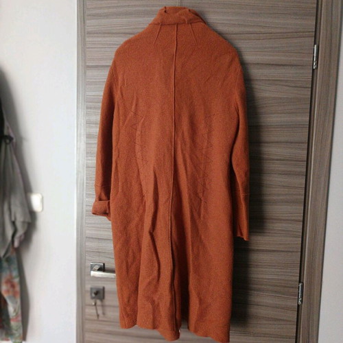 Wool coat used, comfortable XXL, orange