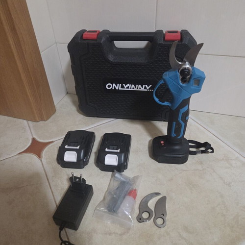 OnlyinNY 21V Cordless Pruning Shears with 2 Batteries and Charger