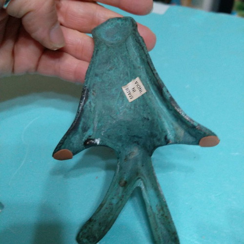 Decorative frog pair heavy metal
