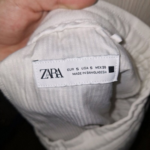 Zara shorts new, white, size S