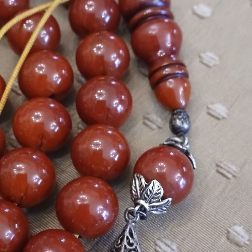 Mastic Worry Beads used with silver elements