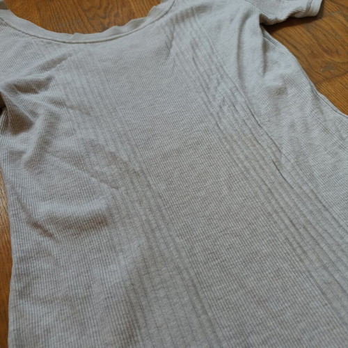 Women's dress like new, off white cream to gray color, size L