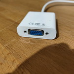 Micro HDMI to VGA adapter used