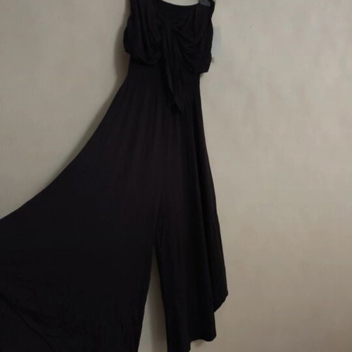 Strapless jumpsuit black one size Made in Italy