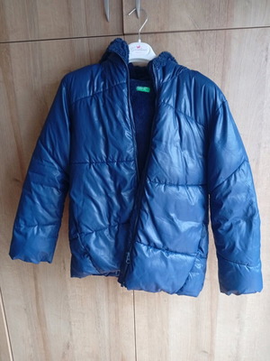 United Colors of Benetton Παιδικό Φουσκωτό Μπουφάν Σαν Καινούργιο, Μπλε, Μέγεθος 10/11
