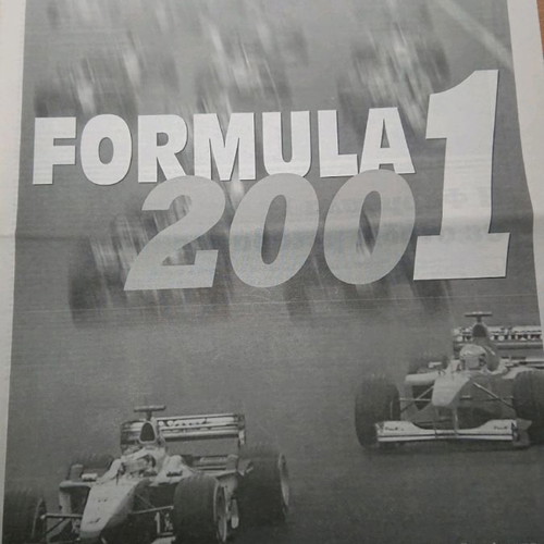 F1 inserts used, pack of 3 issues