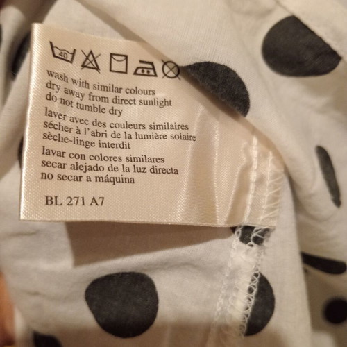 Laura Ashley polka dot blouse like new, cotton, size XL