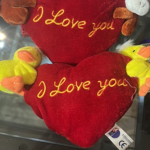 Stuffed teddy bears for Valentine’s Day new