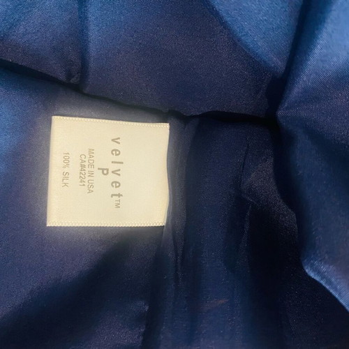 Velvet silk dress, boho style, size S