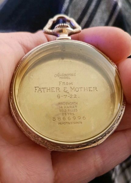 Vintage θήκη για ρολόι τσέπης/συλλεκτική