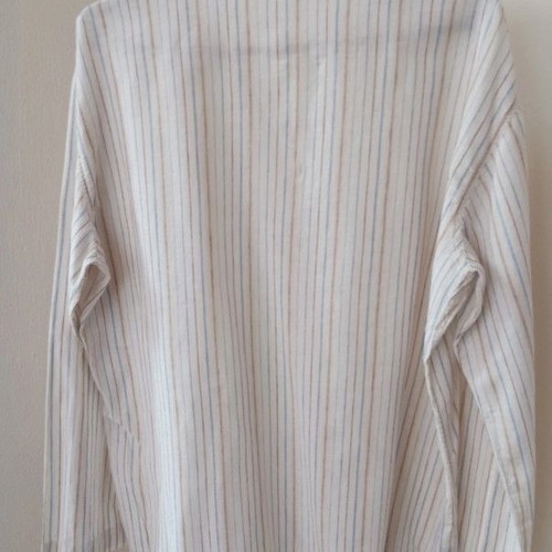Linen Men's Striped Shirt Red Union (Size XL)