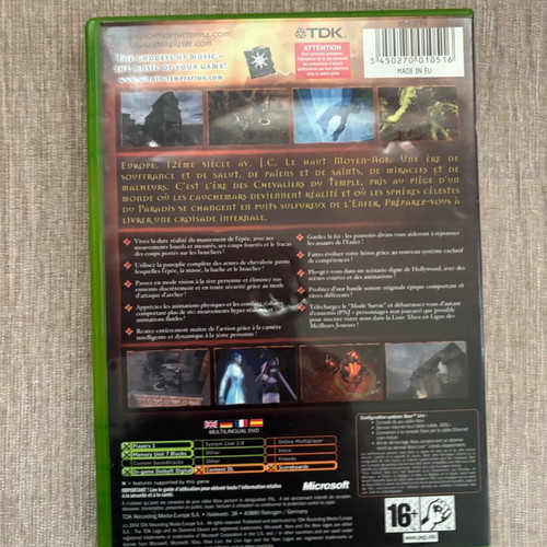 Knights of the Temple Infernal Crusade Xbox Original used, German complete