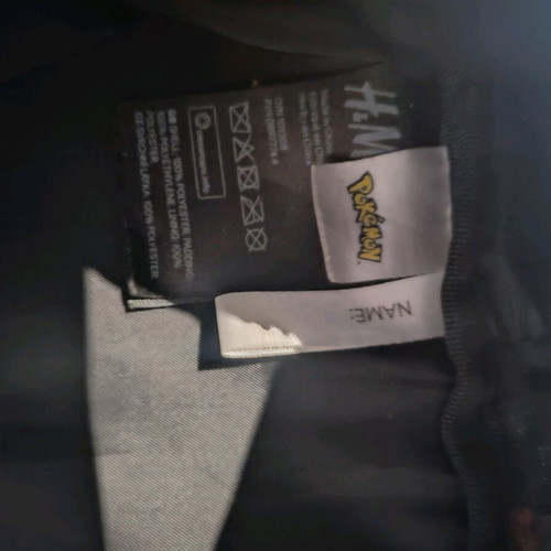 Pokemon backpack children's used H&M black multicolor