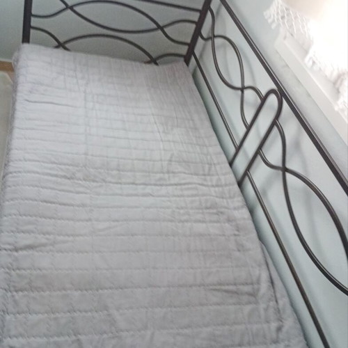 Iron sofa bed, solid frame, fits single mattress 200x90 cm