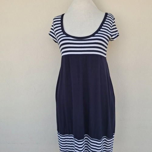 Dress a Porter dress like new, size L, white and blue