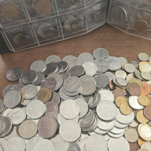 Lot of world coins used, 1900's+