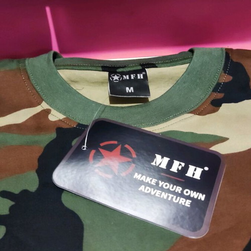 MFH Woodland men's camouflage shirt medium new