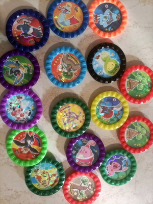 Pokémon Roks тагове 16 броя като нови