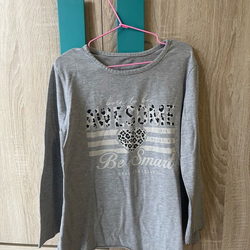 Children's shirt 8 years used, gray, size 128 cm