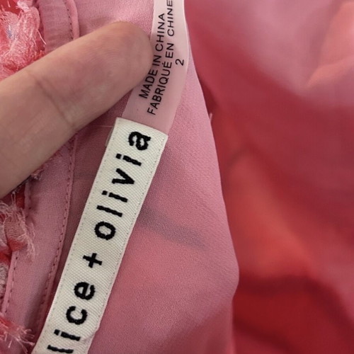 Alice Olivia Galina Maxi silk dress like new