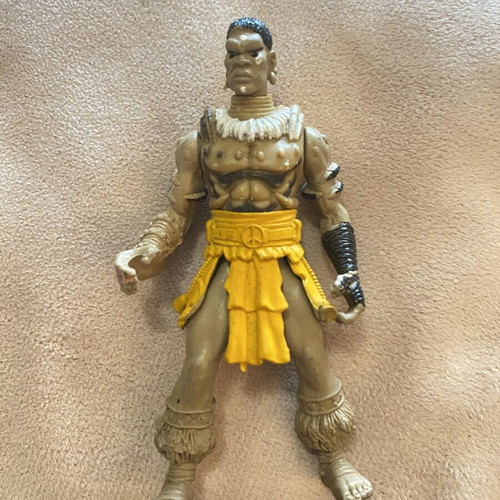 King Zulu action figure from Dino Valley 2002 like new
