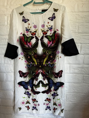 Class Cavalli dress like new, white and red, size M