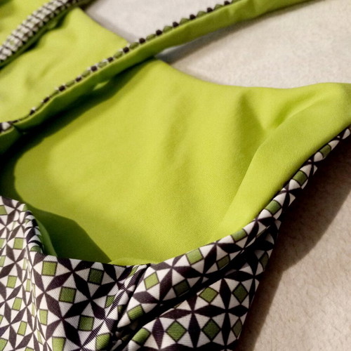 Swimsuit NEW double-face Italian "JUST MINE", size EU 40