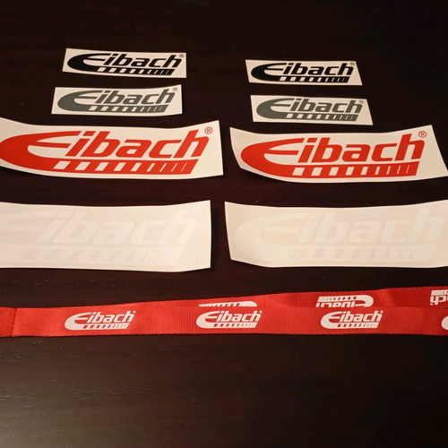 Eibach sticker set and lanyard keychain new