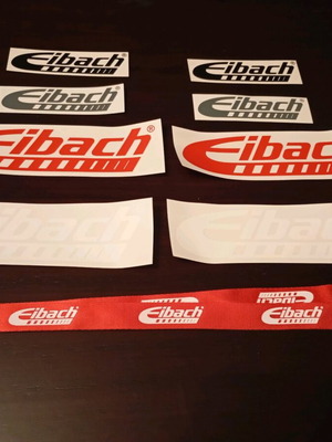 Eibach sticker set and lanyard keychain new