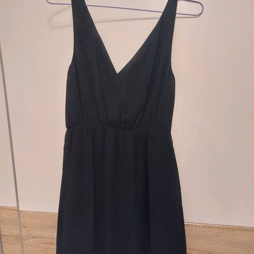 H&M mini dress black like new, with lining, size S