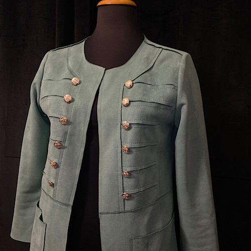 Women's suede jacket mint color size M like new