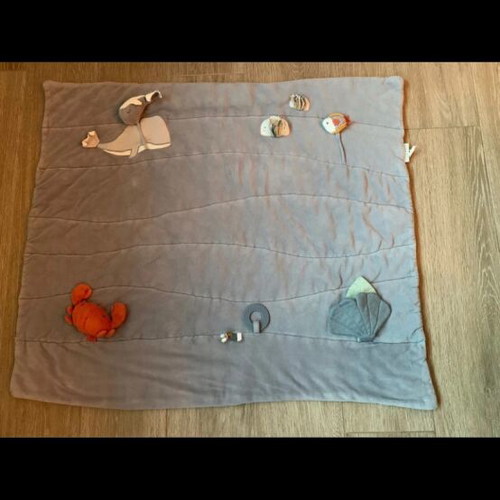 Little Dutch baby play mat with ocean animals, blue