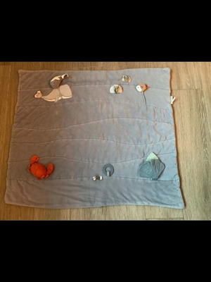 Little Dutch baby play mat with ocean animals, blue