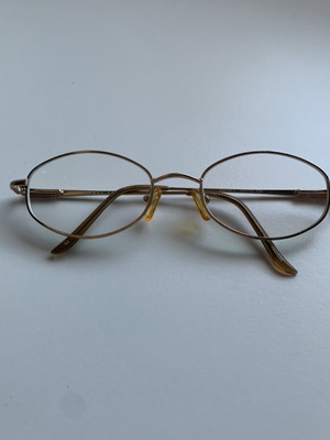 Paul Frank vintage eyeglass frame used, gold metal oval